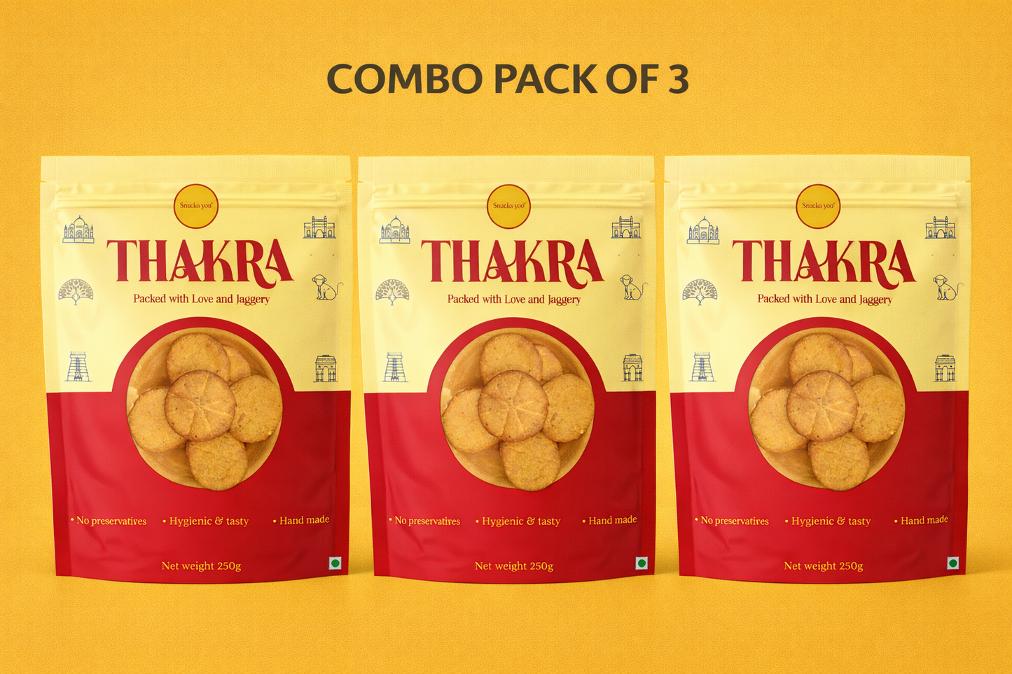 Thakra combo pack of 3